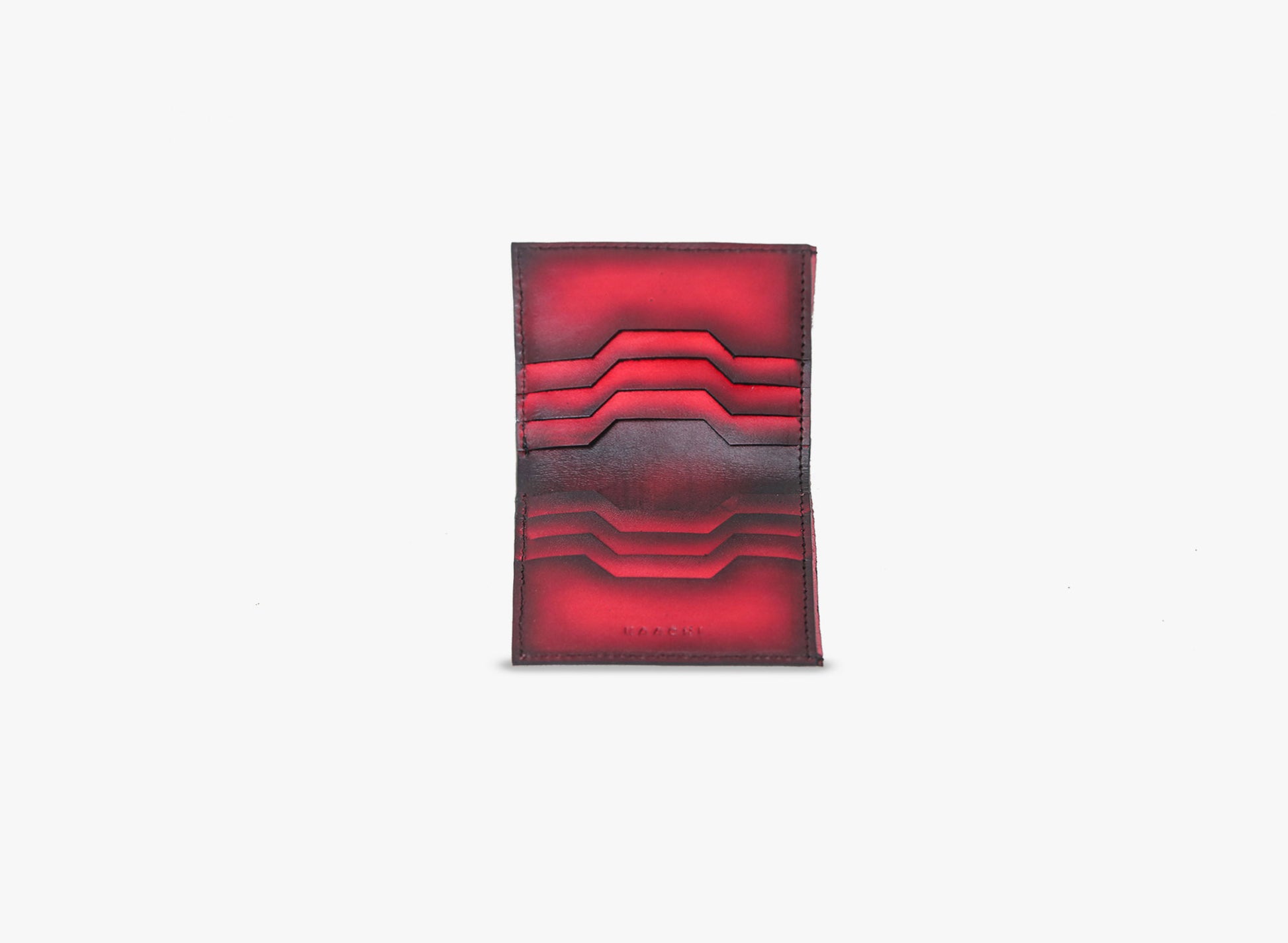 Full Inner View of Leather Magneja Card Holder in Pink