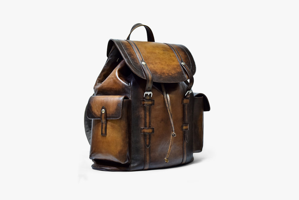 Leather Adventure Backpack 