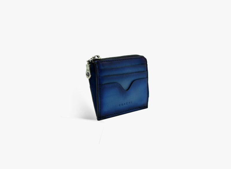 Other view of Leather Coin Wallet in Blue